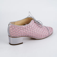 Chanel Woven Pink Shoes 38