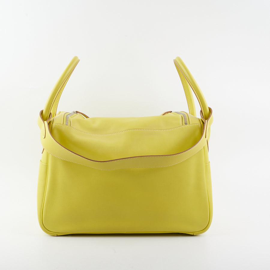 Hermes Lindy 34 Swift Lime - R Square Stamp