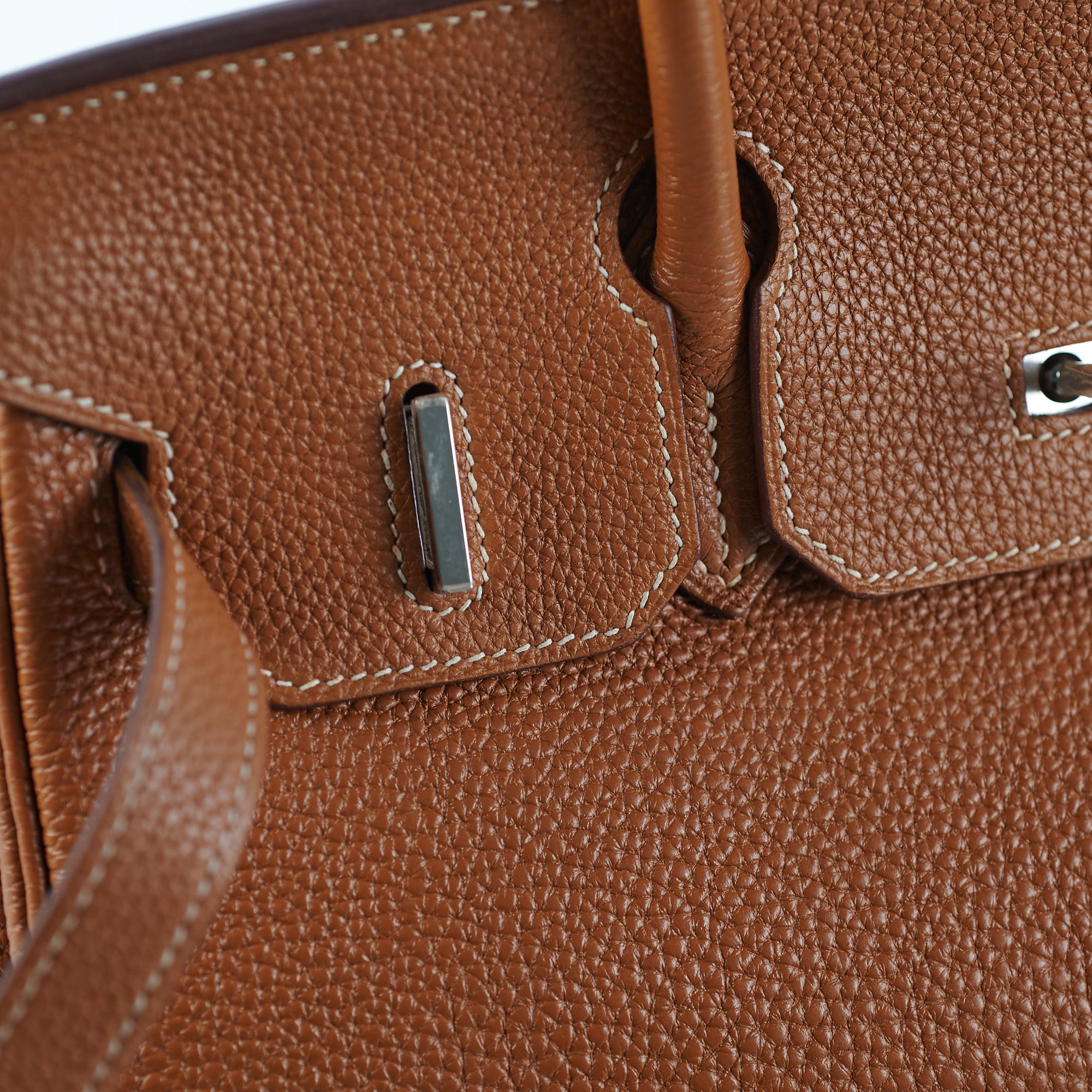 HERMES Birkin 35cm Brown Togo Leather/Palladium Hardware K Stamp
