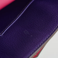 Kelly 28 Epsom Rose Tyrien? with Purple Interior and Stitching (Special Order) - R Square Stamp (2014)
