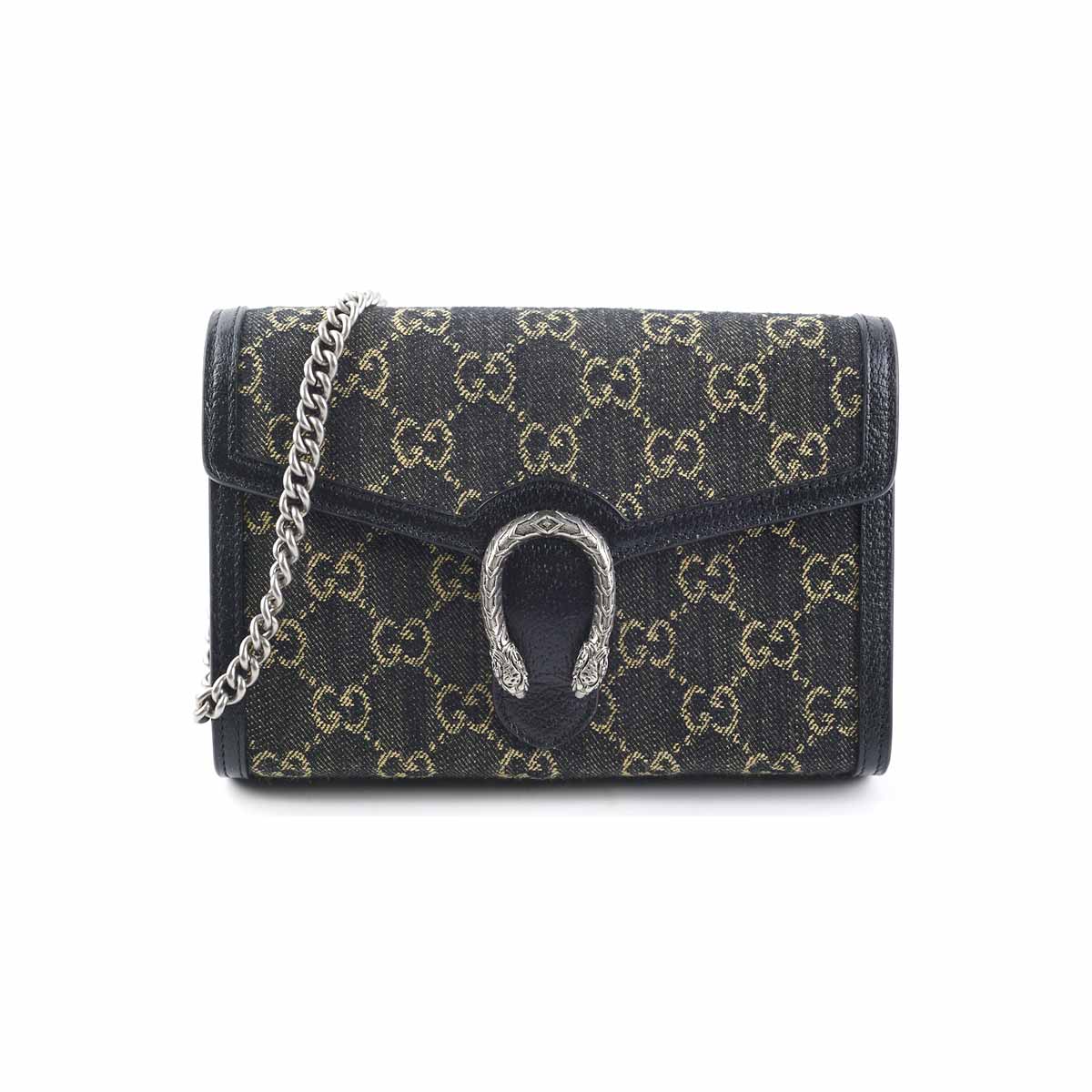 Gucci Dionysus GG Mini Chain Bag Black - THE PURSE AFFAIR