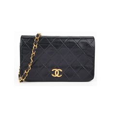 Chanel Vintage Flap Black 24k Gold