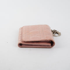 Dior Mini Lady Dior Wallet Pink