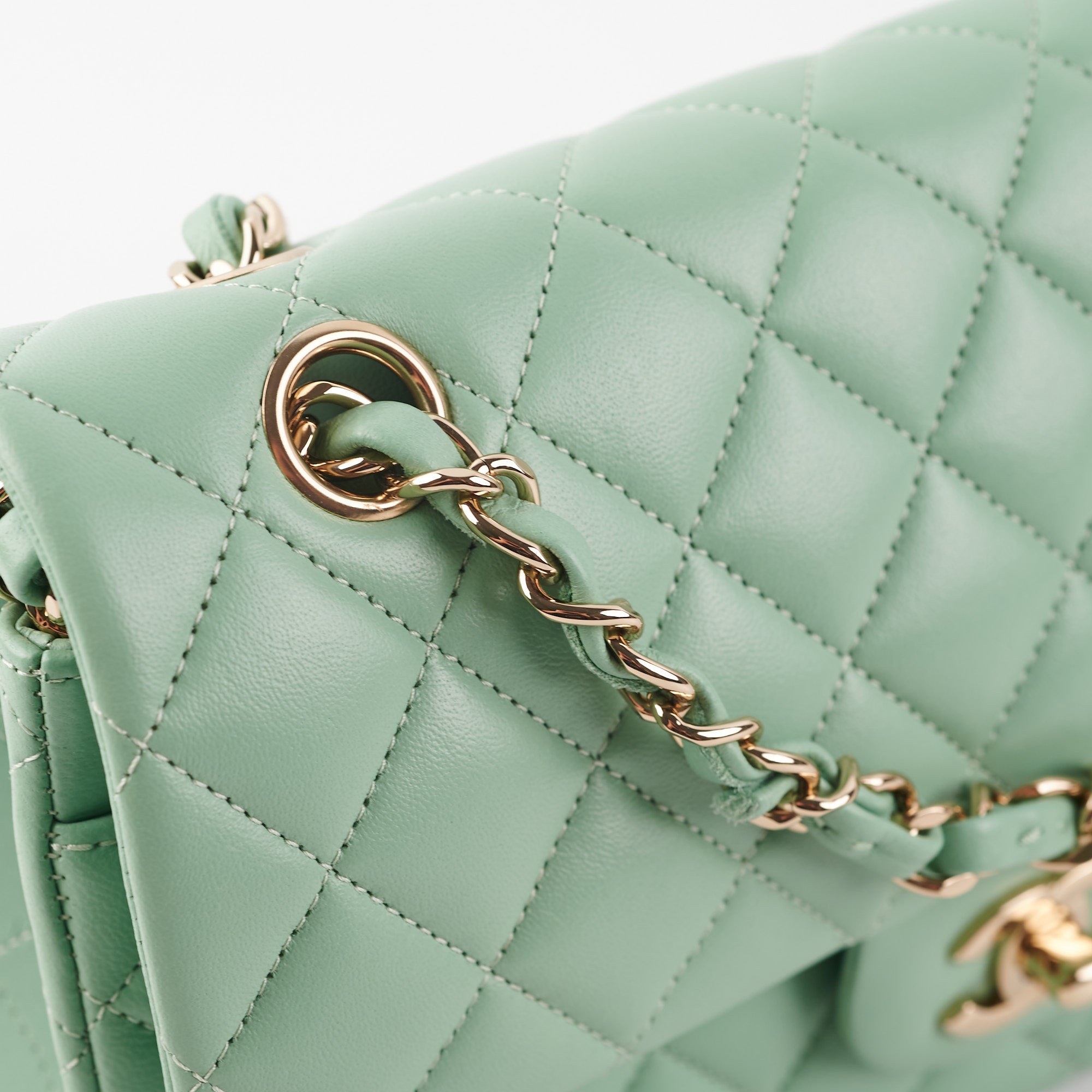Chanel Small Classic Flap Mint Green - The Purse Affair