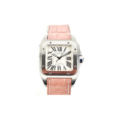 Cartier Santos De Watch Pink Automatic Movement