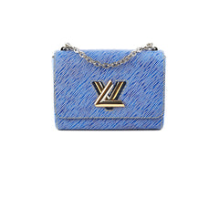 Louis Vuitton LV Twist MM Blue Epi Leather