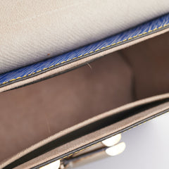 Louis Vuitton LV Twist MM Blue Epi Leather
