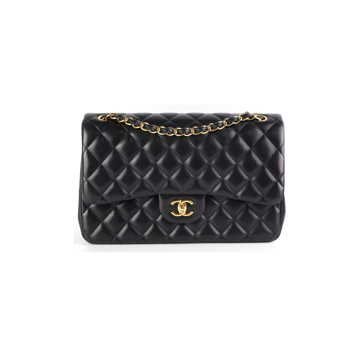 Chanel Quilted Jumbo Lambskin Black - THE PURSE AFFAIR
