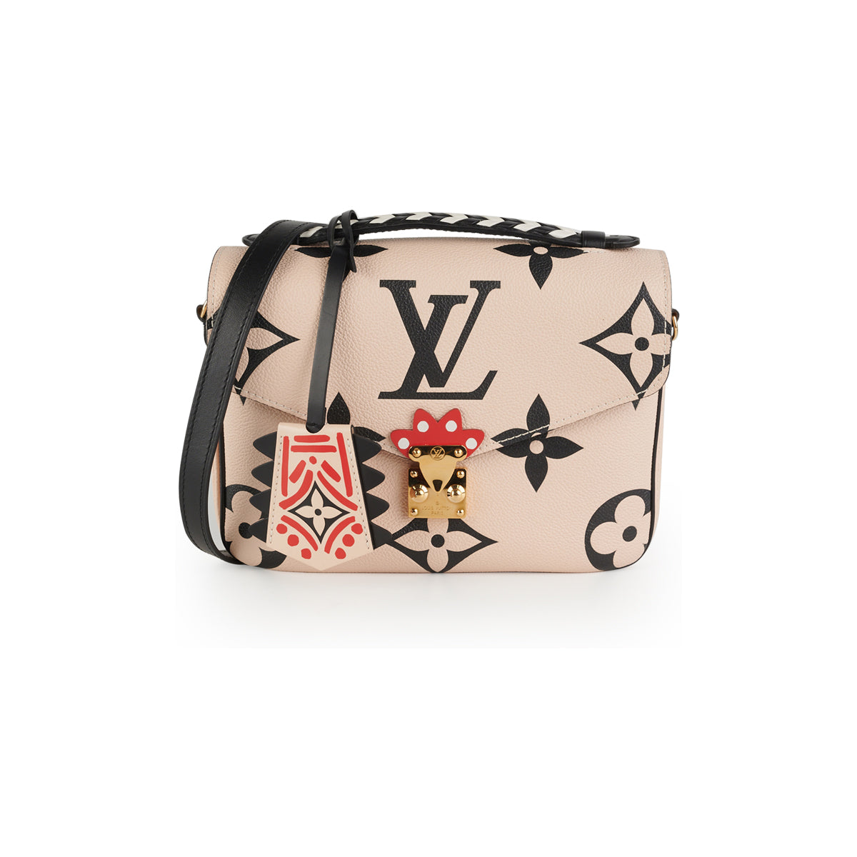 Louis Vuitton Black/Beige Monogram Empreinte Crafty Pochette Metis