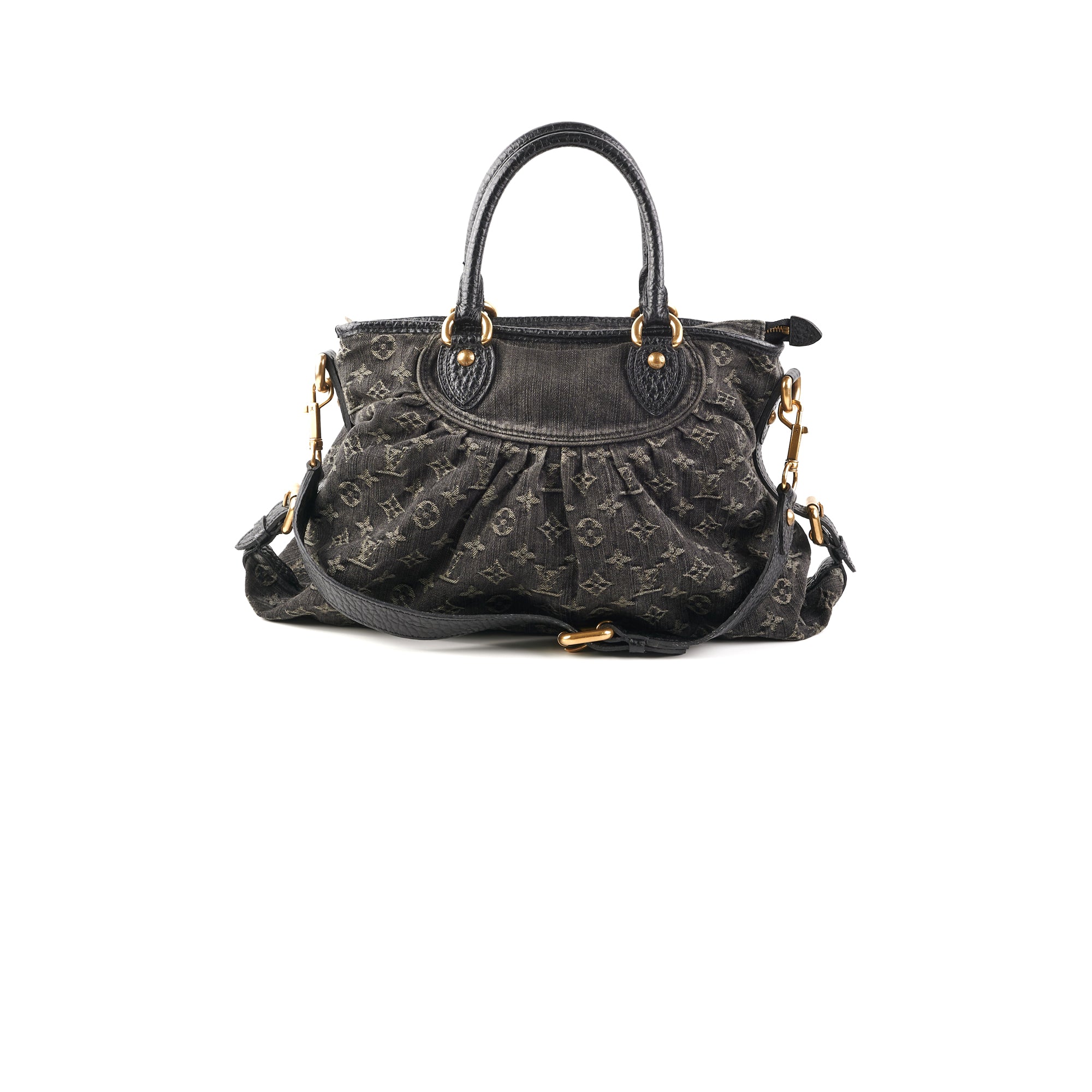 Louis Vuitton, Bags, Louis Vuitton Monogram Denim Neo Cabby Mm Noir Black
