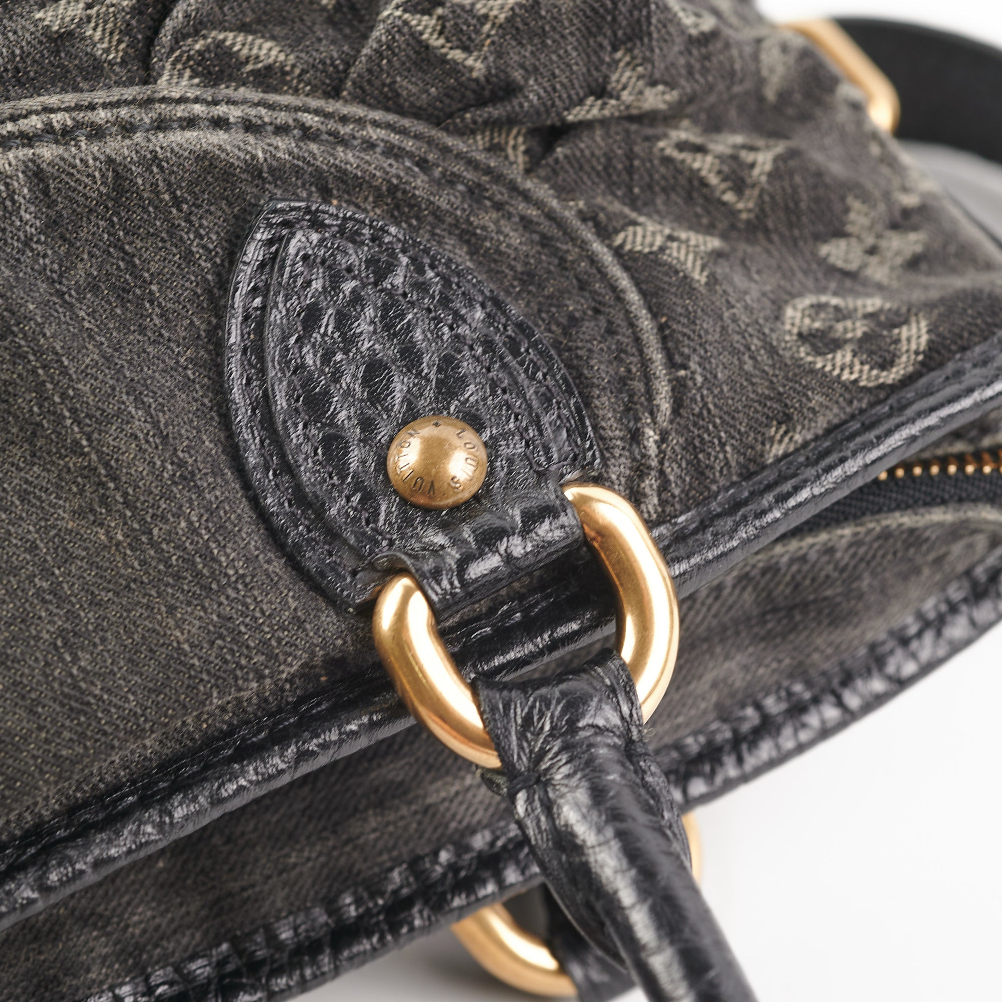 Louis Vuitton Monogram Denim Neo Cabby MM - Black Handle Bags, Handbags -  LOU758824
