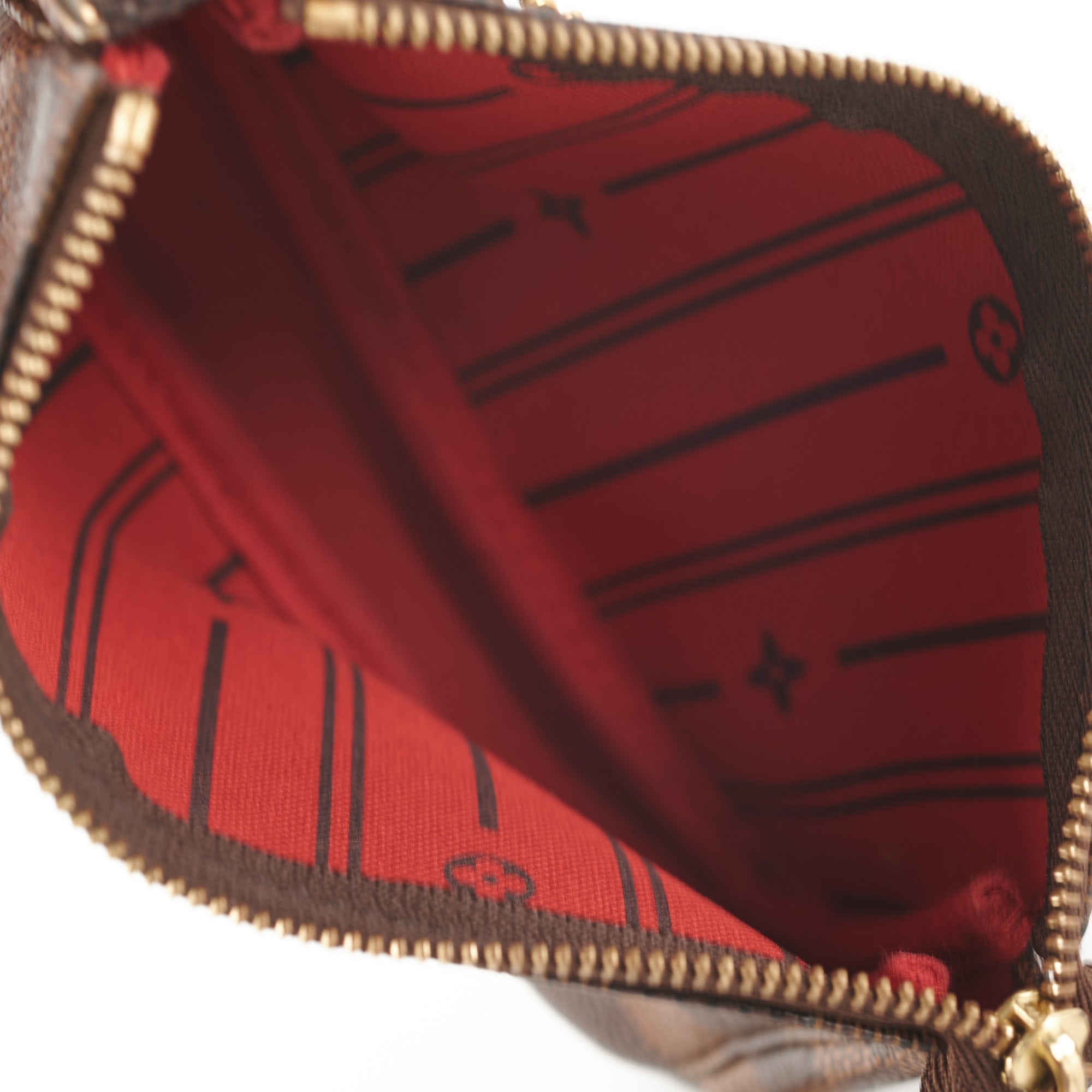 Louis Vuitton Damier Ebene Mini Pochette Accessoires (SHF-23418