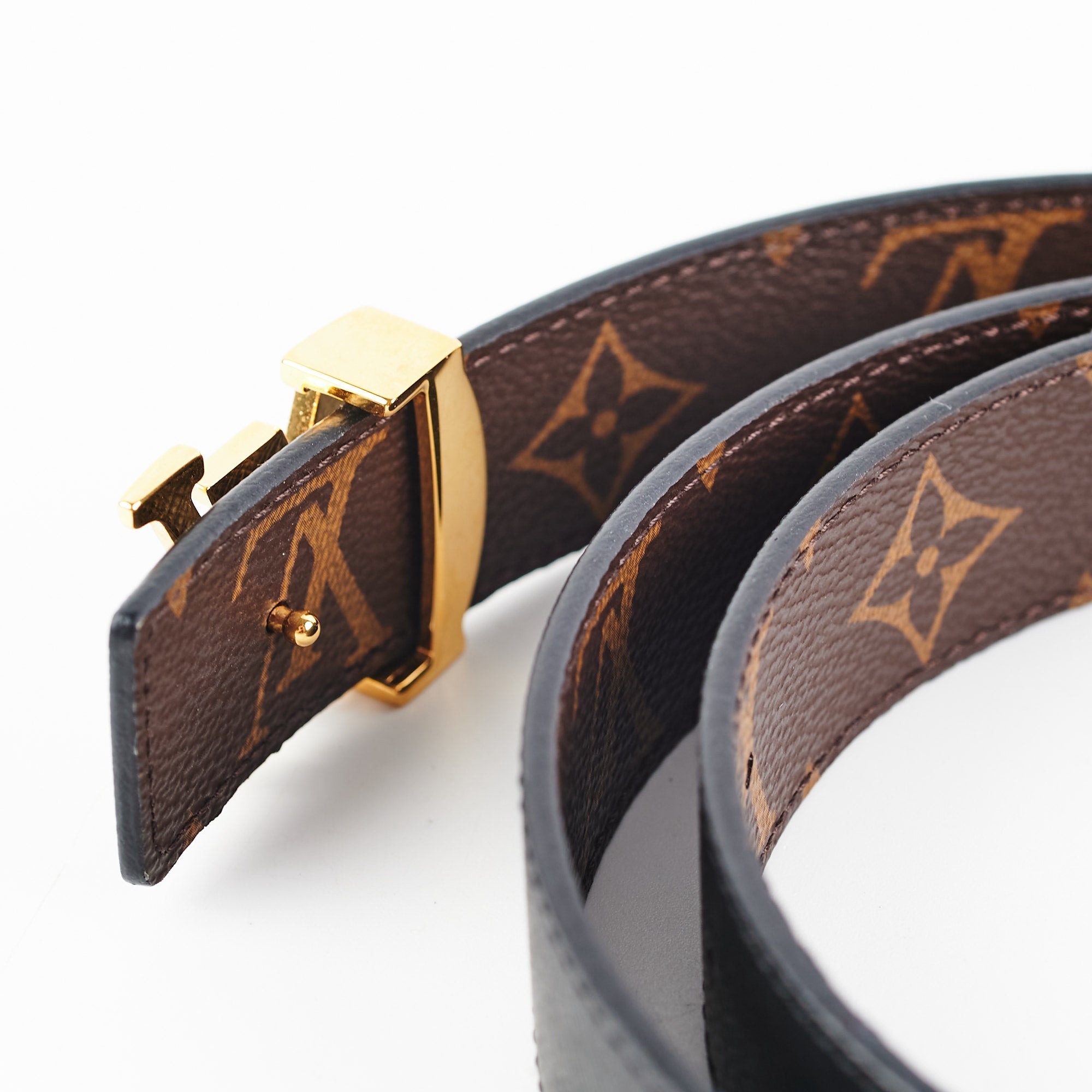Louis Vuitton Reversible Belt Monogram/Black 85 - THE PURSE AFFAIR