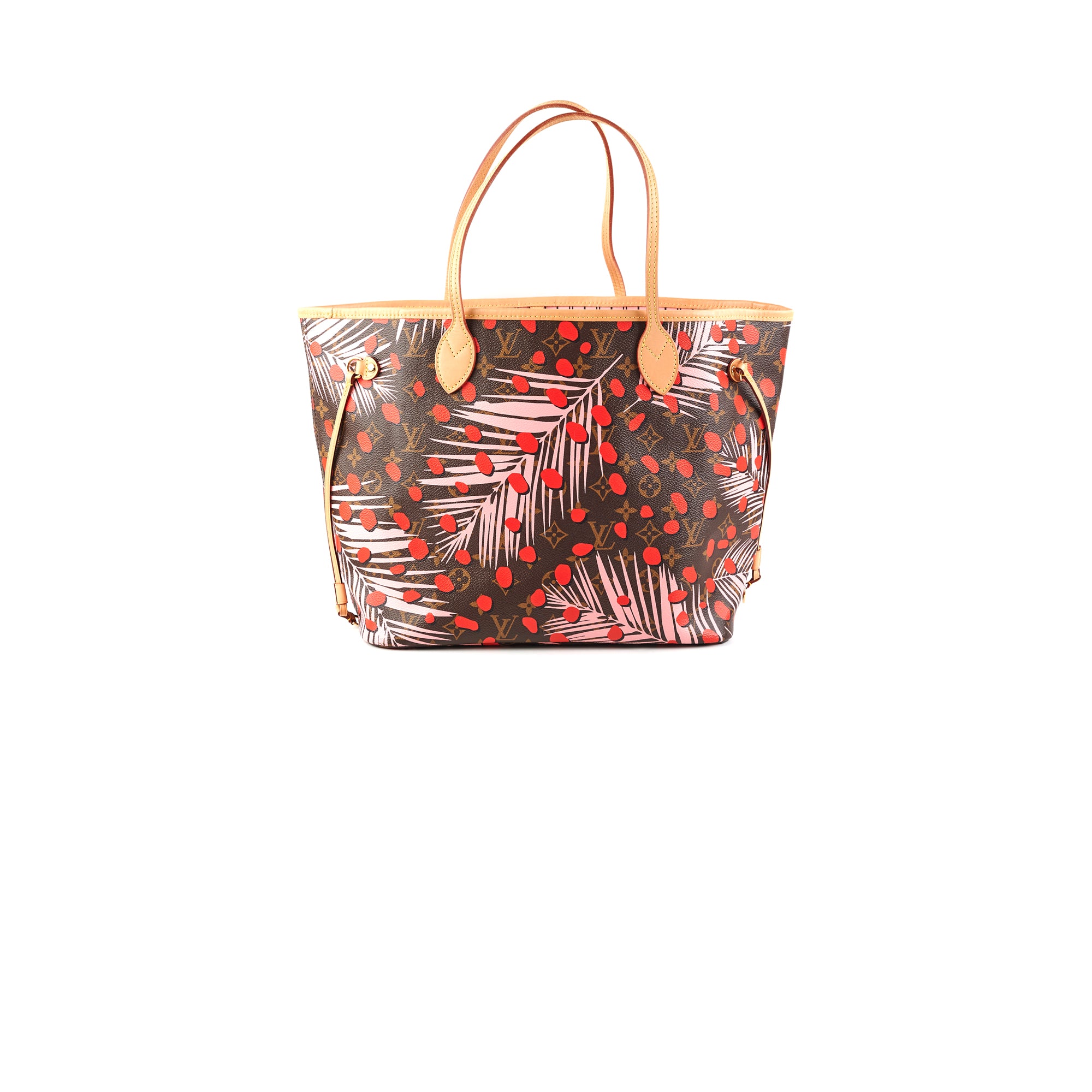 Louis Vuitton Rare Palm Springs Jungle Dots Neverfull MM Tote with