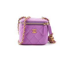 Chanel Pearl Crush Mini Vanity Case Purple