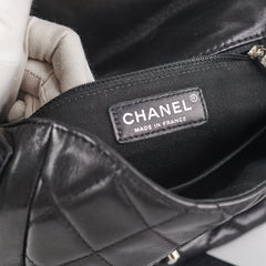 Chanel Quilted Sheriffs Star Square Black
