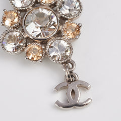 Chanel Crystal CC Logo Pendant Necklace Costume Jewellery