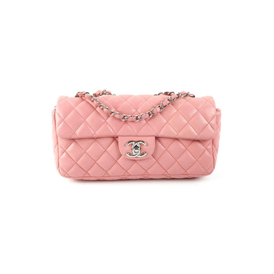 Chanel East West Flap Bag Pink