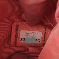 Chanel Classic Caviar Mini Pouch Coral