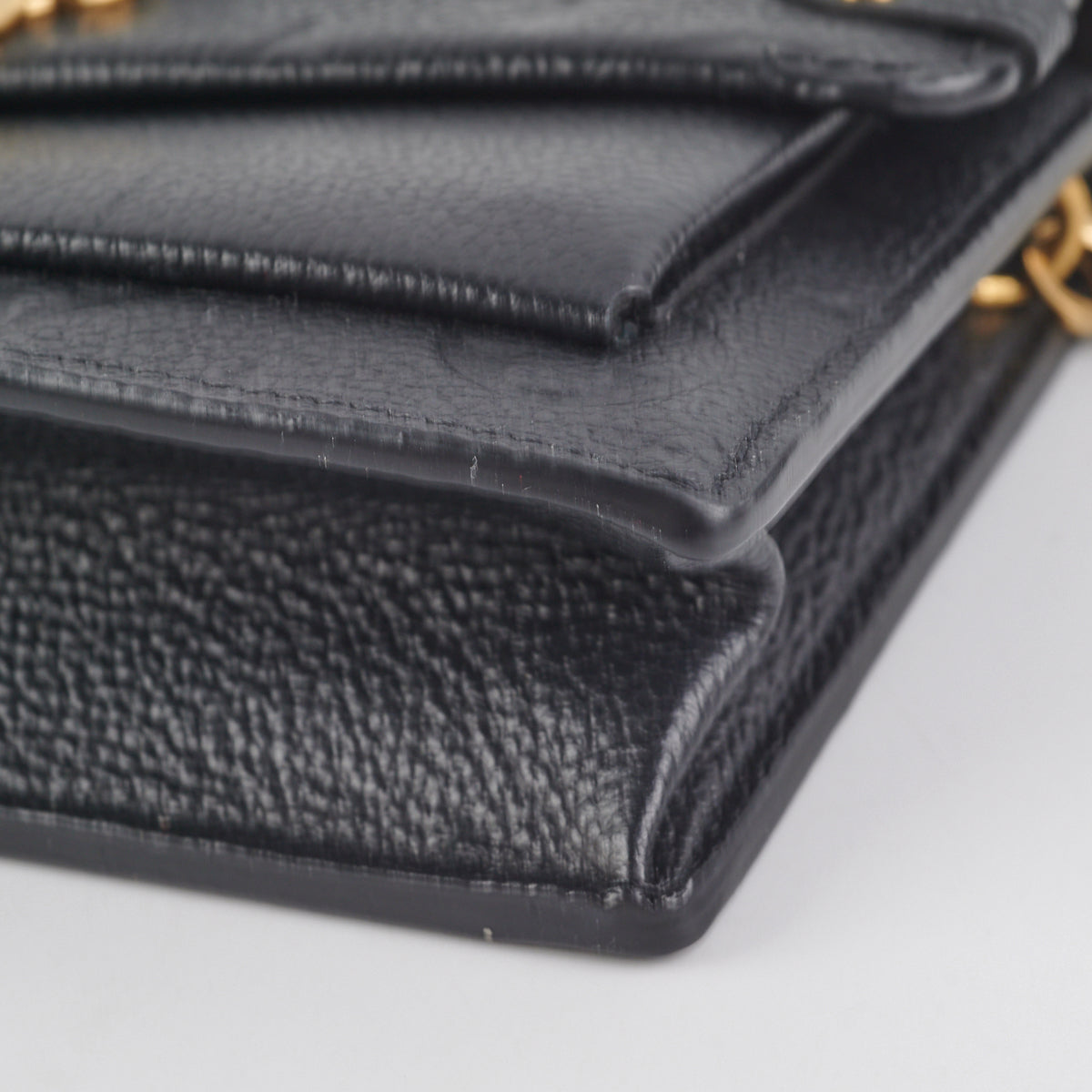 Louis Vuitton Empreinte Vavin Chain Wallet Black 585550