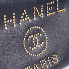 Chanel Deauville Small Caviar Tote Navy