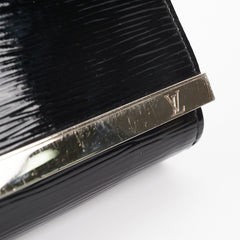 Louis Vuitton Patent Epi Clutch with Strap Black