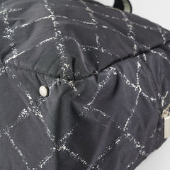 Chanel Diamond - Print Tote Bag Black
