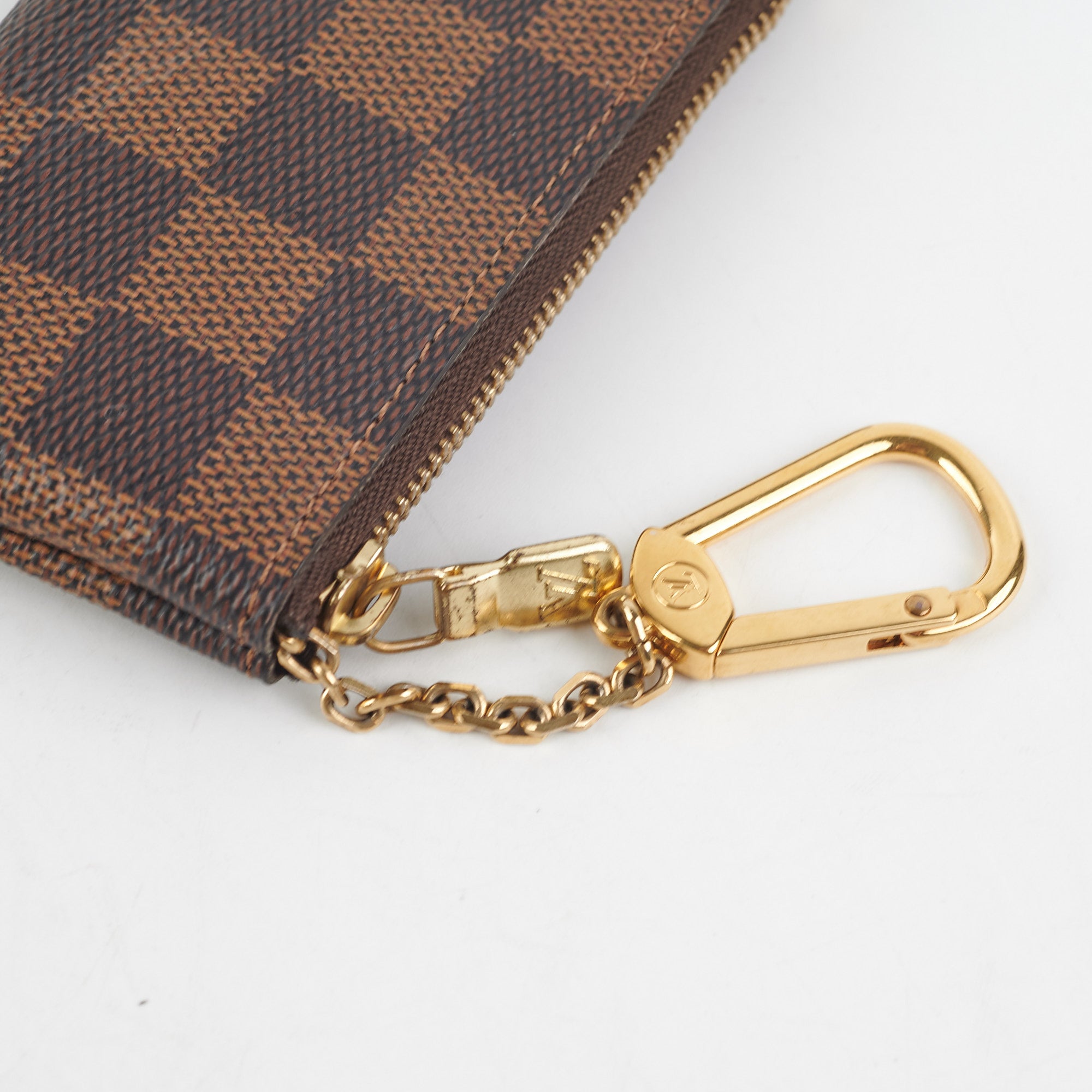 Louis Vuitton Key Holder Enchappes Damier Ebene Brown in Toile Coated  Canvas with Brass - US
