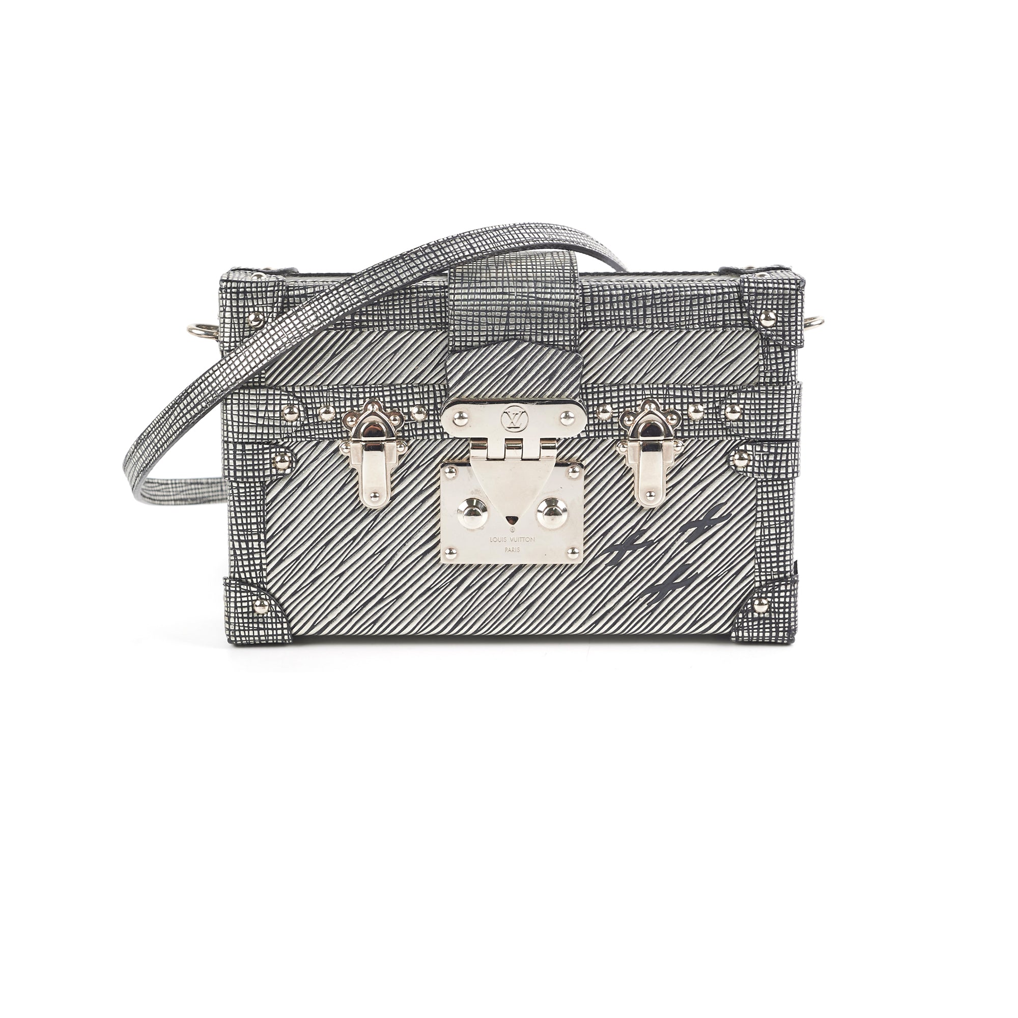 Louis Vuitton Metallic Epi Petite Malle Silver THE PURSE AFFAIR