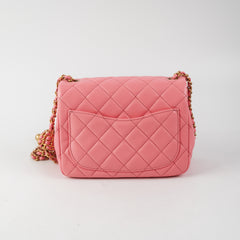 ITEM 9 - Chanel Mini Square Pink Microchipped