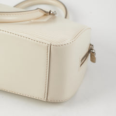 Louis Vuitton Jasmine Boston Epi White Bag