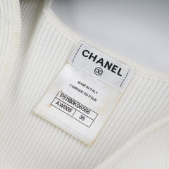 Chanel White Dress Size 36