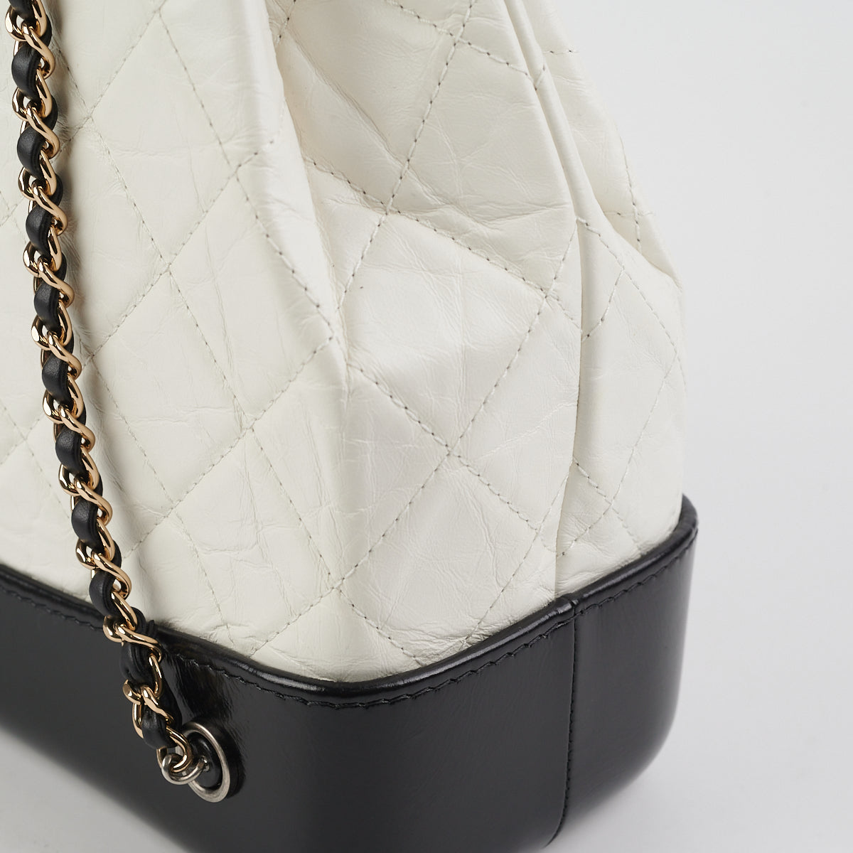 Gabrielle leather backpack Chanel White in Leather - 22184917