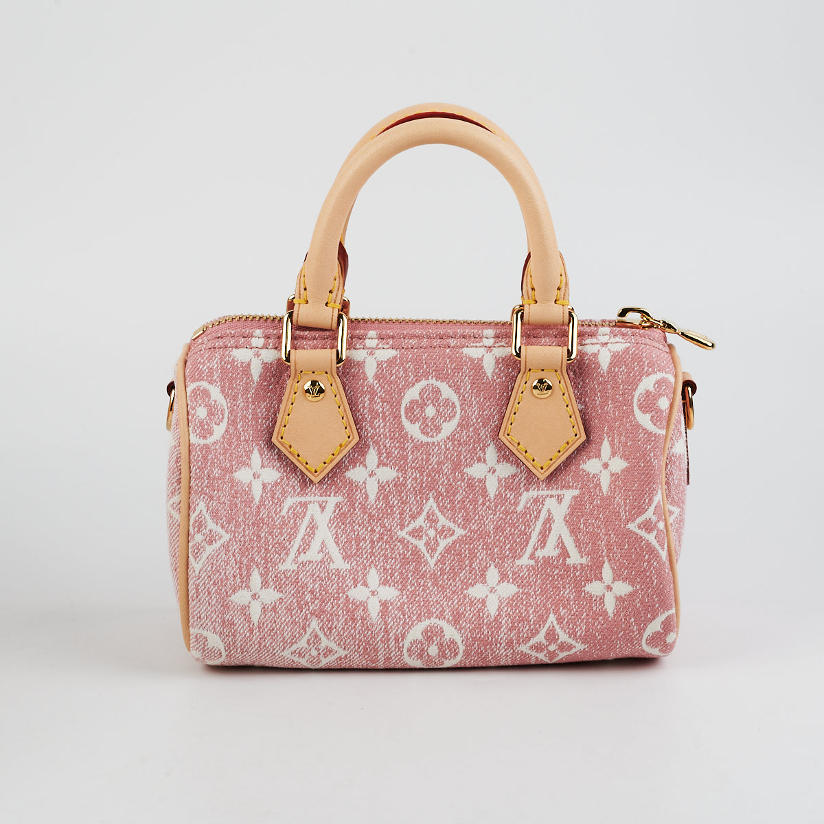 Louis Vuitton Nano Speedy Handbag Monogram Jacquard Denim – EliteLaza