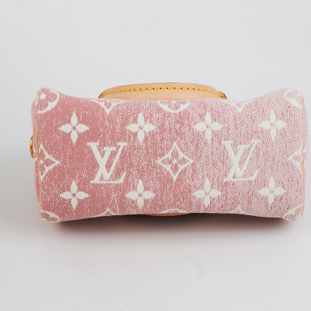 Louis Vuitton Pink Denim Monogram Nano Speedy (New Style) - THE PURSE AFFAIR