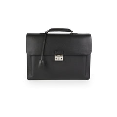 Louis Vuitton Taiga Leather Associe Cartable 1 Briefcase Black
