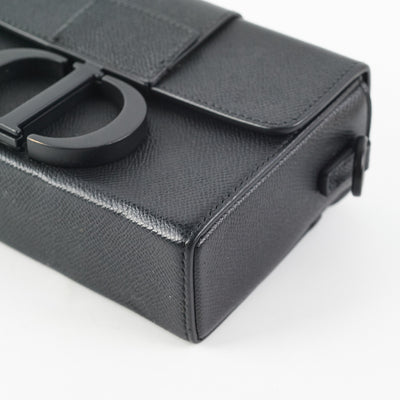 Dior Small 30 Montaigne Bag Black - THE PURSE AFFAIR