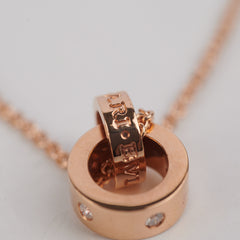 Bvlgari Necklace with Diamonds 18k Rose Gold