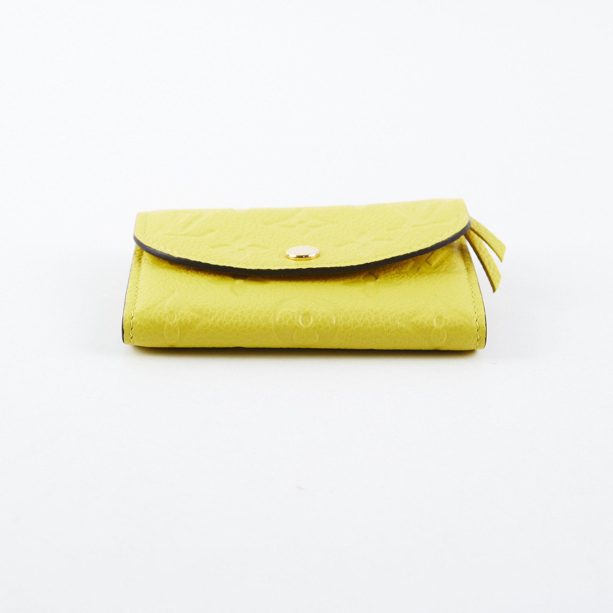 Rosalie leather card wallet Louis Vuitton Yellow in Leather - 34400940