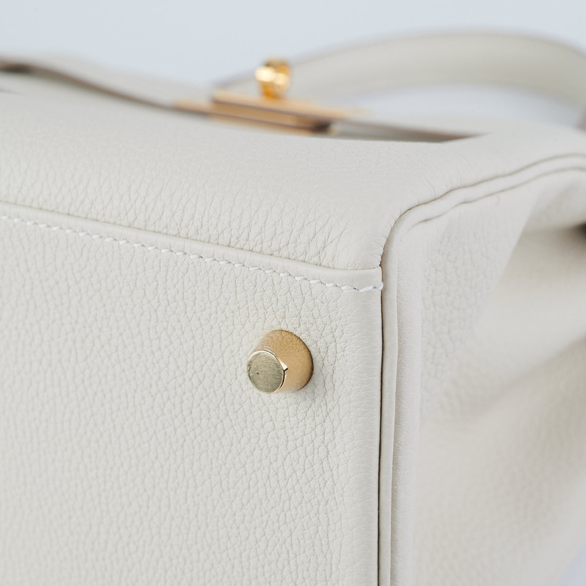 Hermès - Hermès Kelly 28 Togo Leather Handbag-Letter E Silver Hardware
