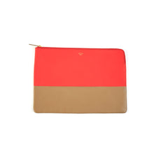 Celine Pouch Red/Taupe