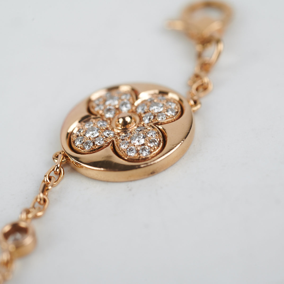 Louis Vuitton Idylle Blossom Bracelet, Pink Gold and Diamonds. Size NSA