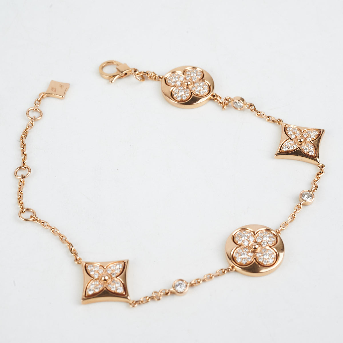 Louis Vuitton® Idylle Blossom Two-row Bracelet, Pink Gold And Diamonds