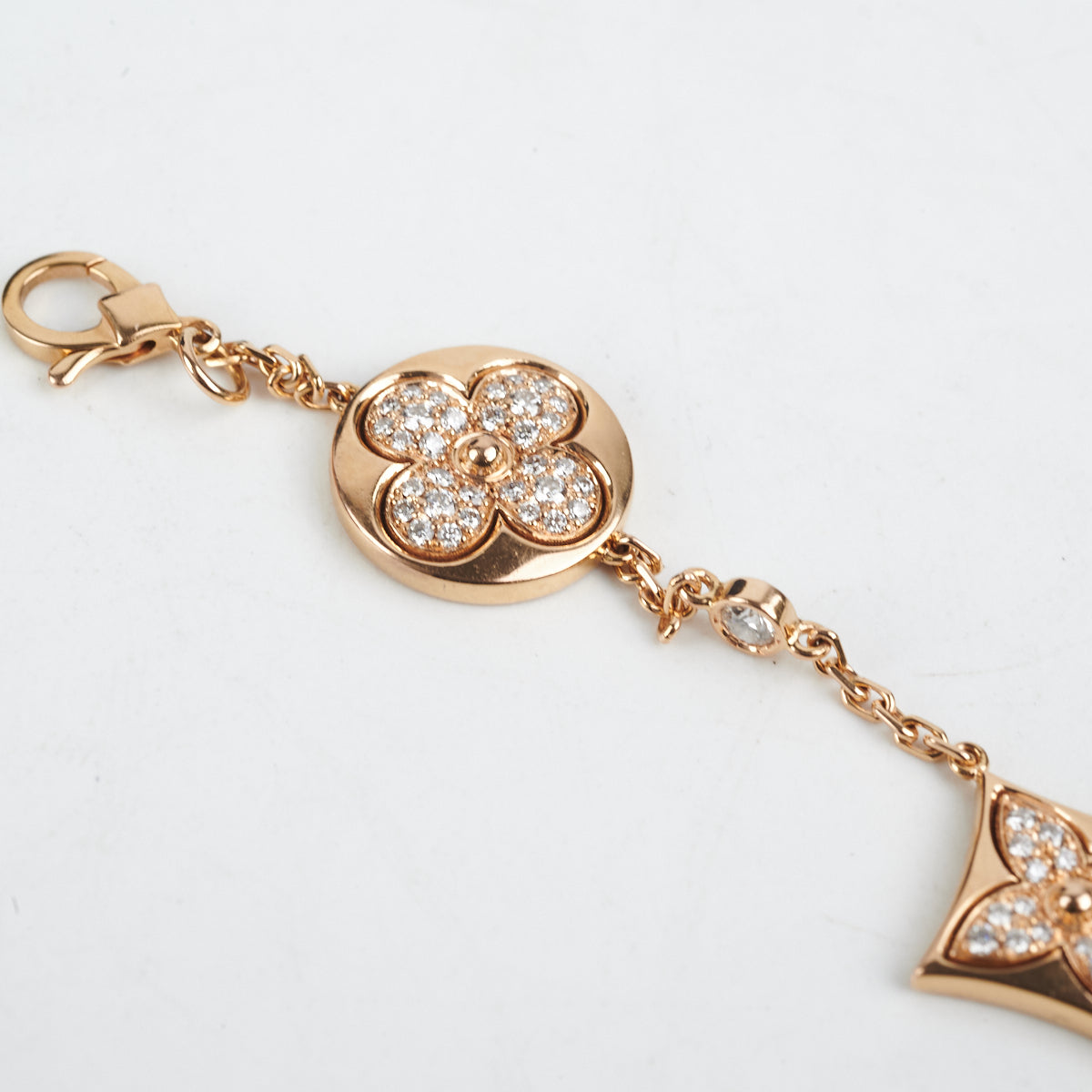 Louis Vuitton, Jewelry, Louis Vuitton Bracelet Twist Blossom Q95534 Pink  Gold 8k Diamond Bangle Ca