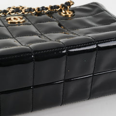 Chanel Chocolate Bar Chain Shoulder Bag Black
