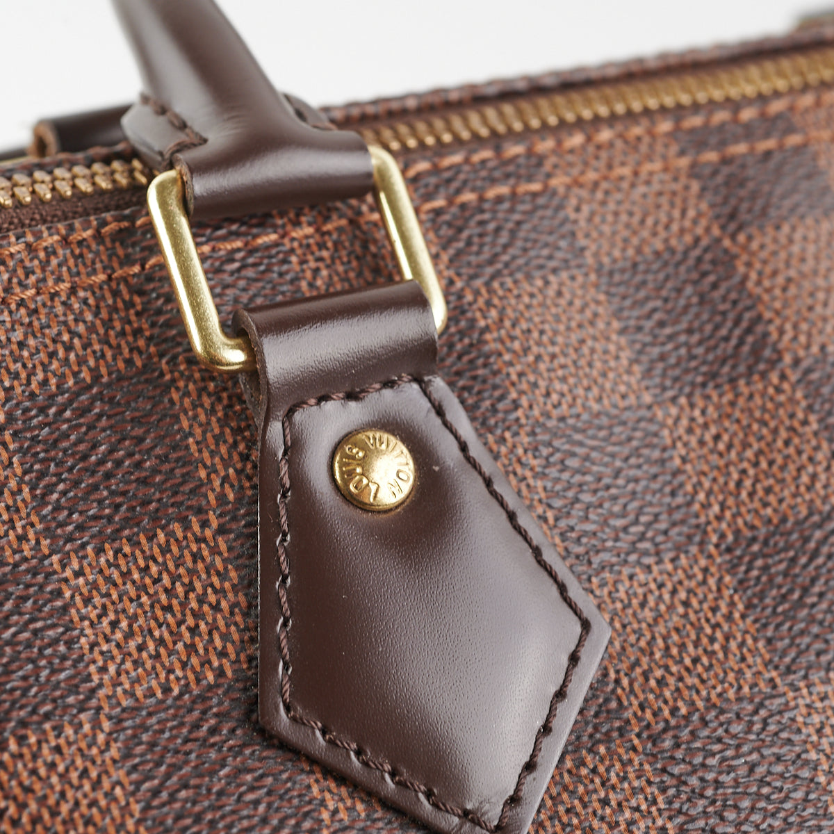 Speedy bandoulière leather handbag Louis Vuitton Black in Leather - 19920398