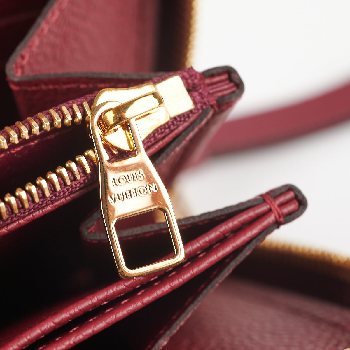 Louis Vuitton Empreinte Zippy Long Burgundy Monogram Wallet - THE PURSE  AFFAIR