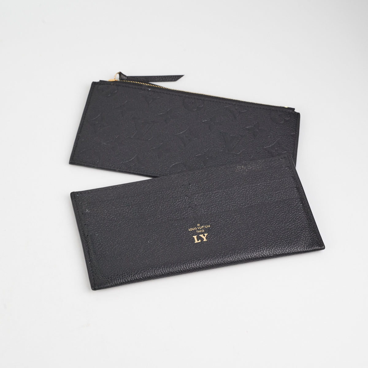 Louis Vuitton Felicie Pochette Monogram Empreinte Leather Black 2401701