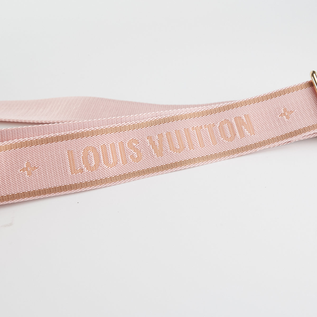 Louis Vuitton Pochette with pink guitar strap – thankunext.us