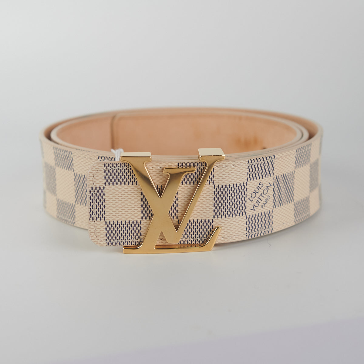 Louis Vuitton Belt Damier Azur - Size 100 - THE PURSE AFFAIR